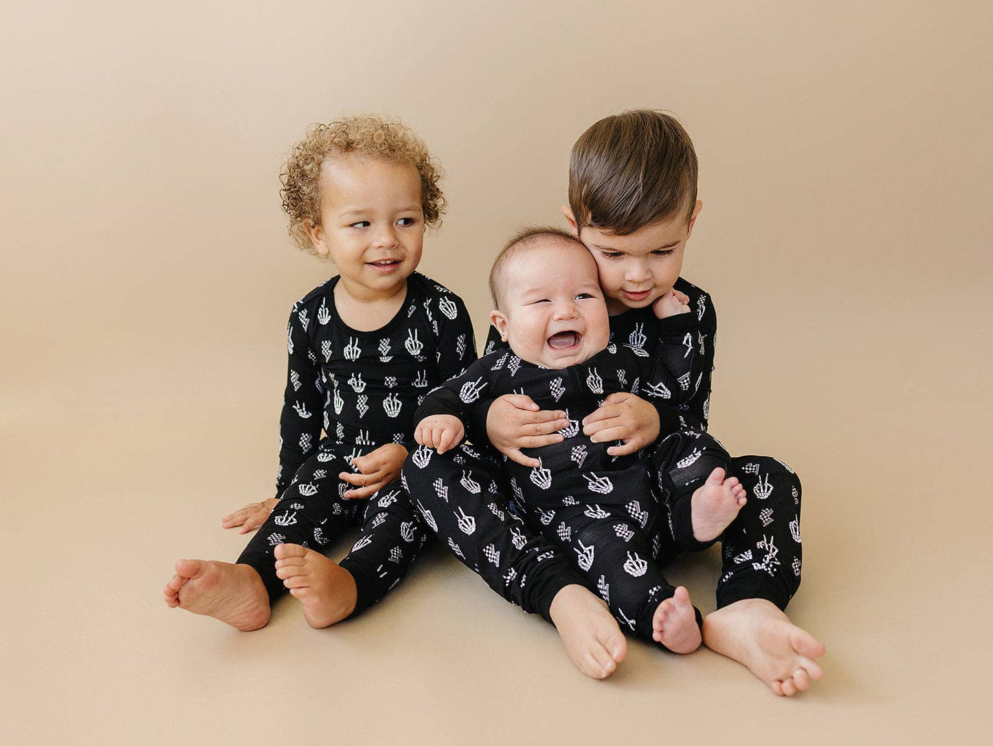 Halloween Bamboo Baby Zip Romper | Skelly Vibes