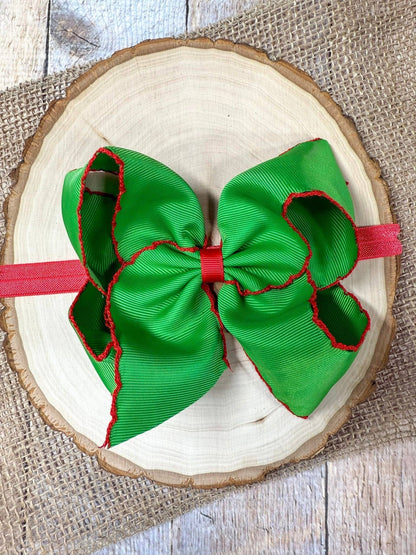 5" Classic Moonstitch Boutique Bows Girls Hair Accessories | Clip