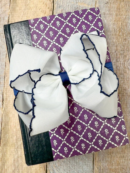5" Classic Moonstitch Boutique Bows Girls Hair Accessories | Clip