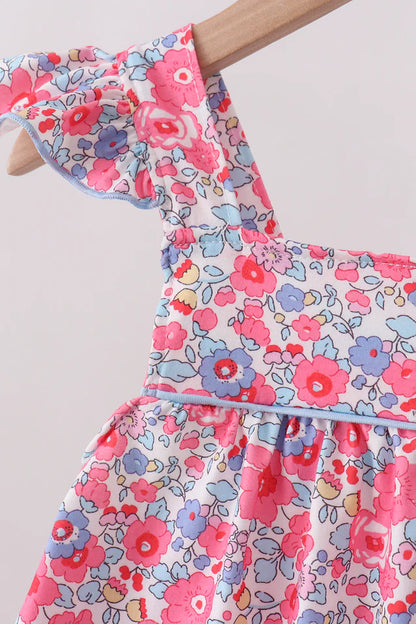 Pink Floral Bloomer Set