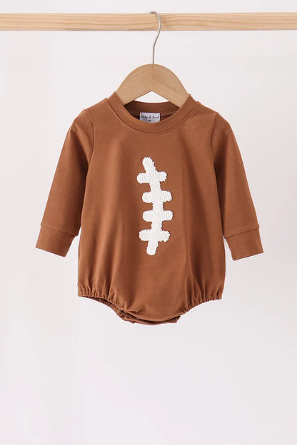 Brown Football French Knot Bubble