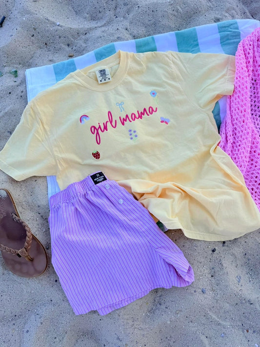 Embroidered Girl Mama Tee