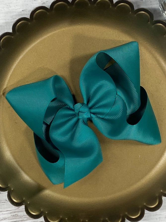 5.5" Oversize Grosgrain Hair Bow | Alligator Clip