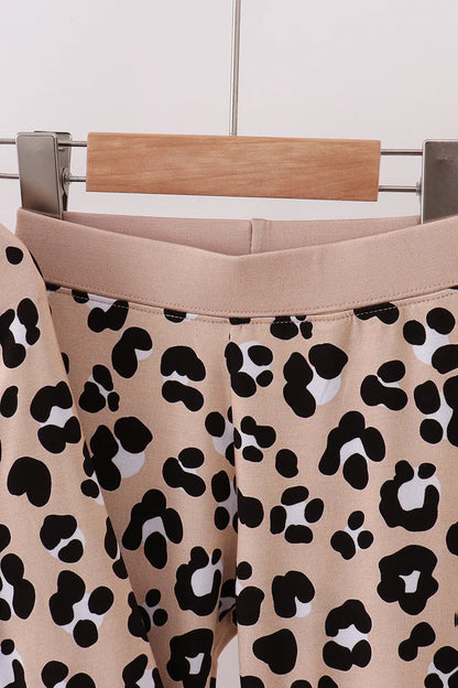 Brown Leopard Bamboo Pajamas Set