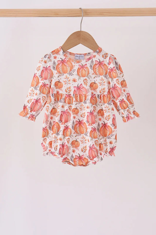 Orange Pumpkin Print Bubble