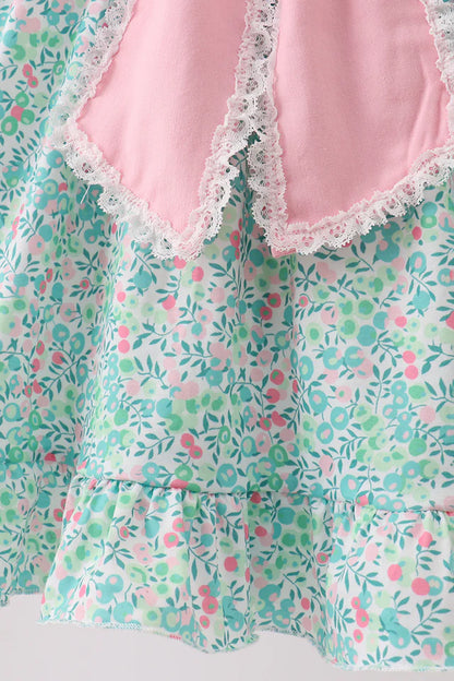 Pink Floral Bow Dress
